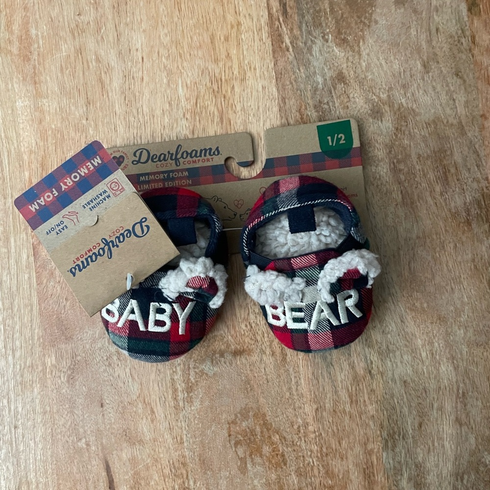 Baby Bear Baby Slippers 6-12 M